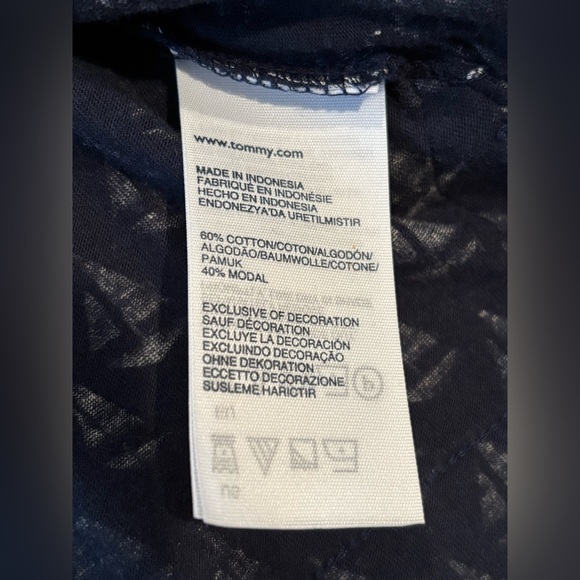 Tommy Hilfiger Sailboat 3/4 Sleeve Boat Neck Shirt Blue XS - Picture 4 of 5